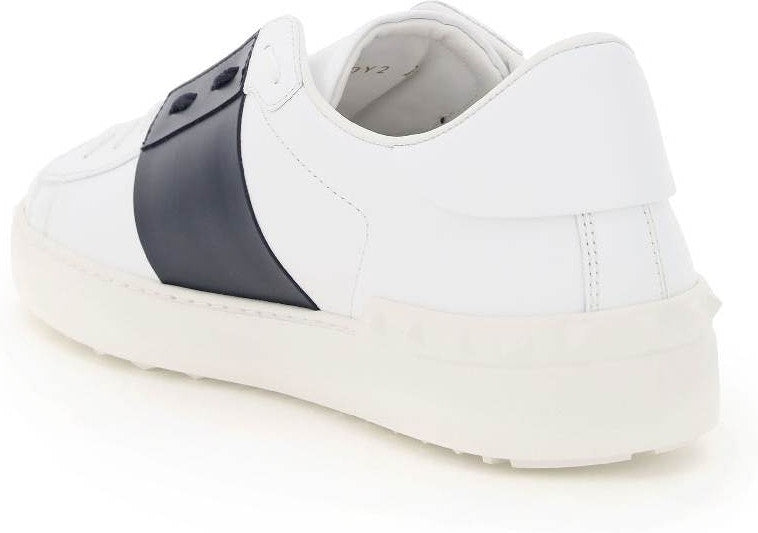 WHITE/MARINE BLUE OPEN SNEAKERS