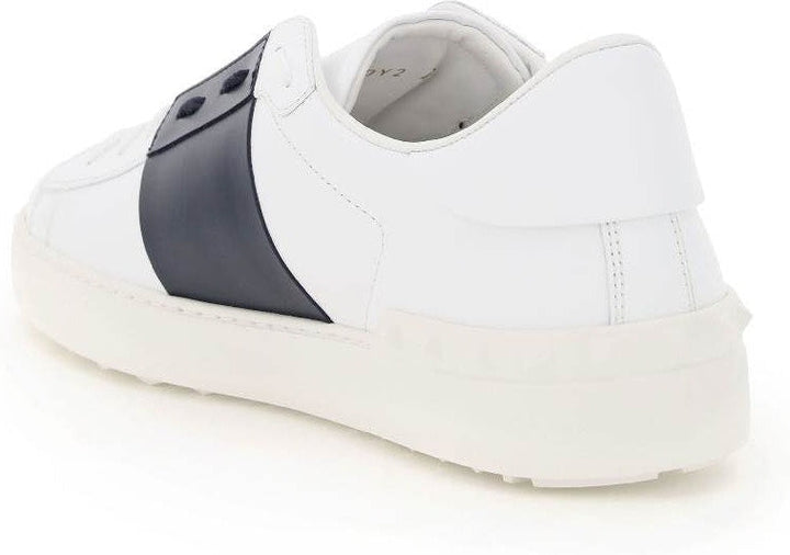 WHITE/MARINE BLUE OPEN SNEAKERS