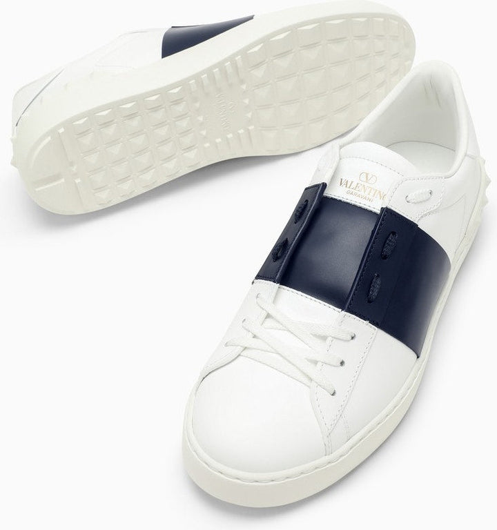 WHITE/MARINE BLUE OPEN SNEAKERS