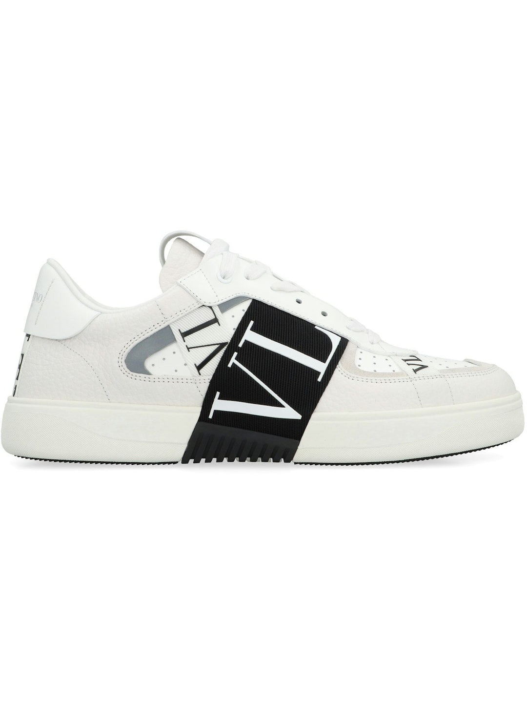 VALENTINO GARAVANI - VL7N LEATHER AND FABRIC LOW-TOP SNEAKERS
