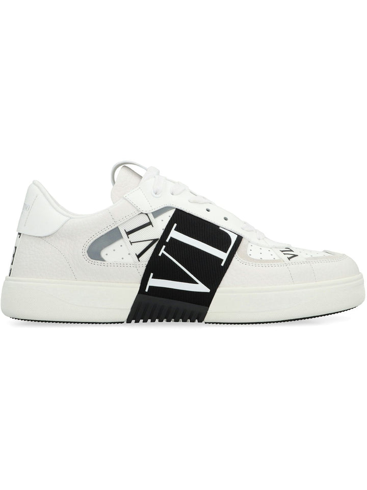 VALENTINO GARAVANI - VL7N LEATHER AND FABRIC LOW-TOP SNEAKERS
