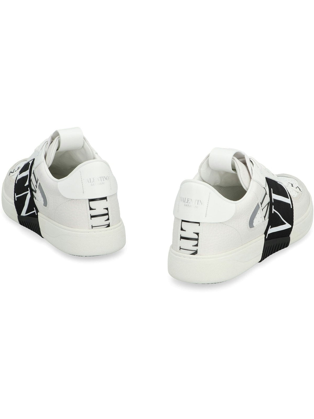 VALENTINO GARAVANI - VL7N LEATHER AND FABRIC LOW-TOP SNEAKERS
