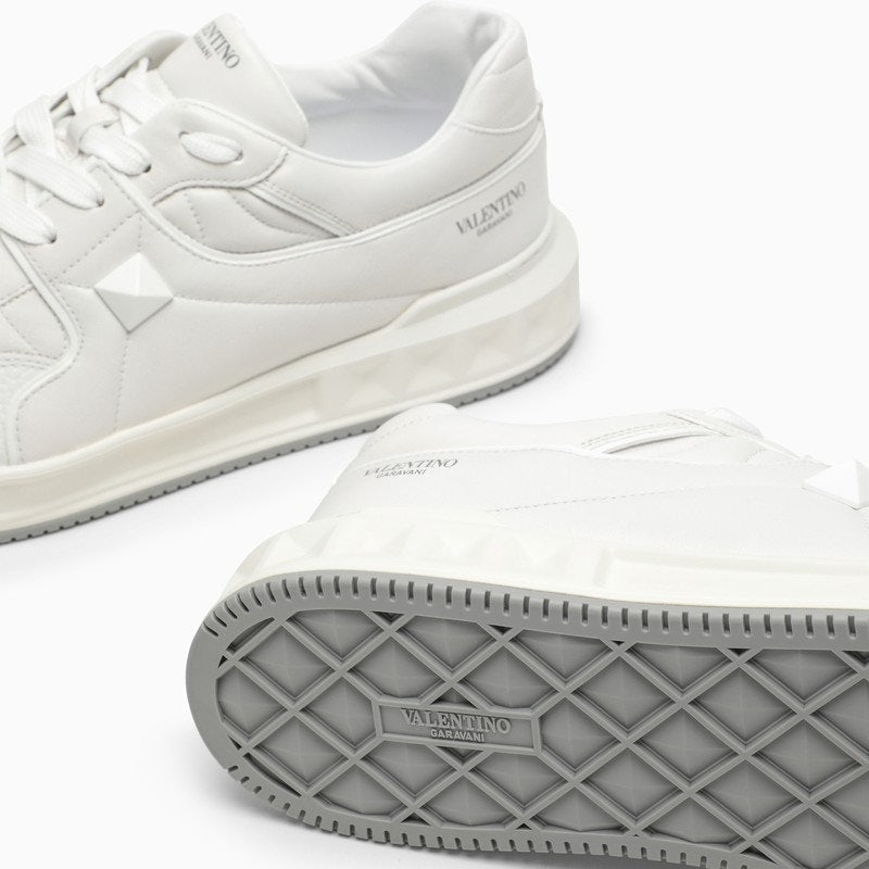 ONE STUD XL WHITE LEATHER SNEAKER