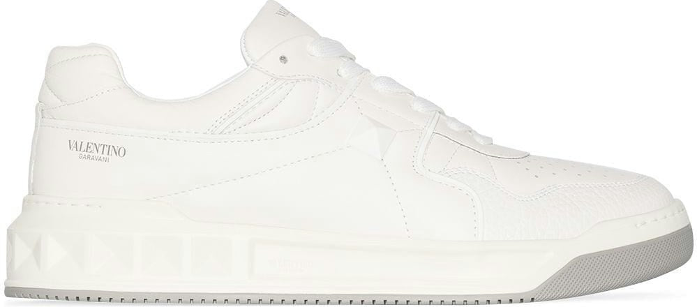 ONE STUD LEATHER SNEAKERS