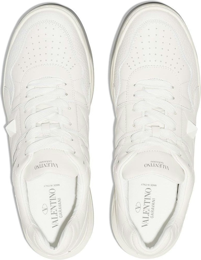 ONE STUD LEATHER SNEAKERS