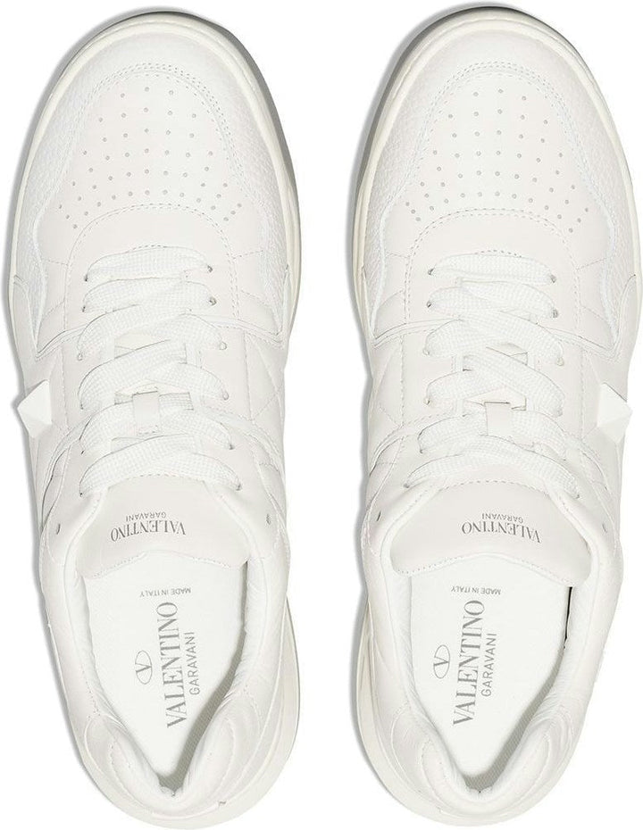 ONE STUD LEATHER SNEAKERS