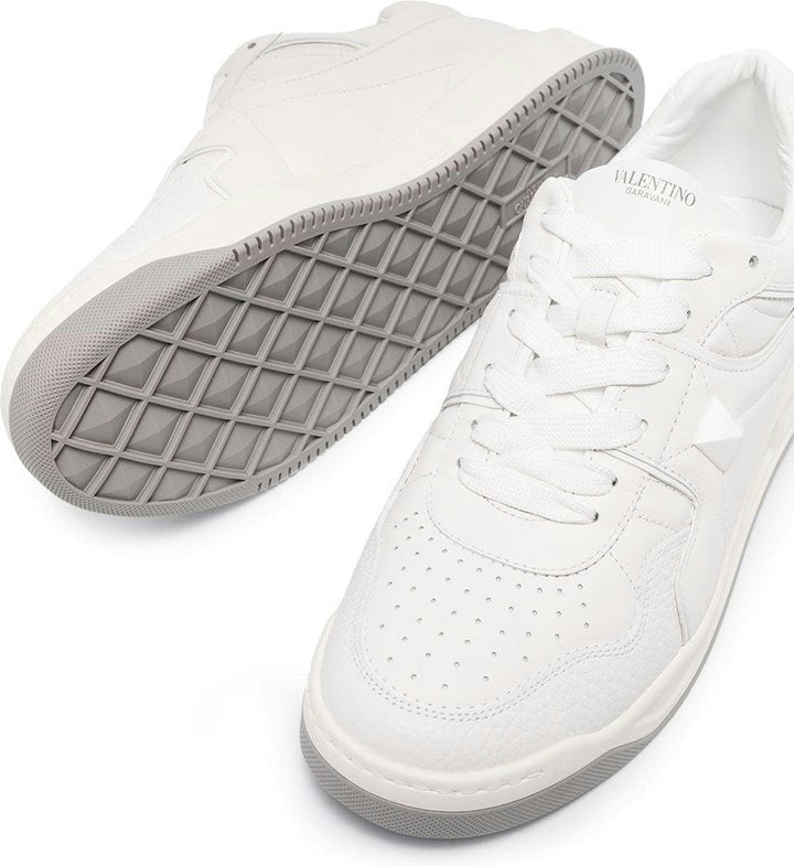 ONE STUD LEATHER SNEAKERS