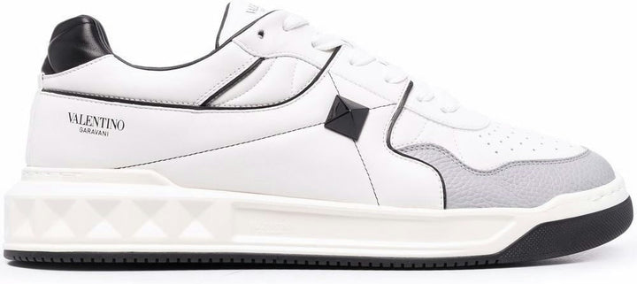 ONE STUD LEATHER SNEAKERS