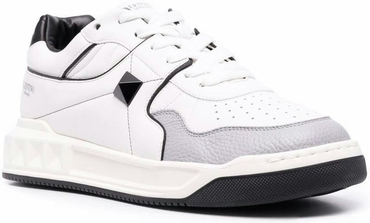 ONE STUD LEATHER SNEAKERS