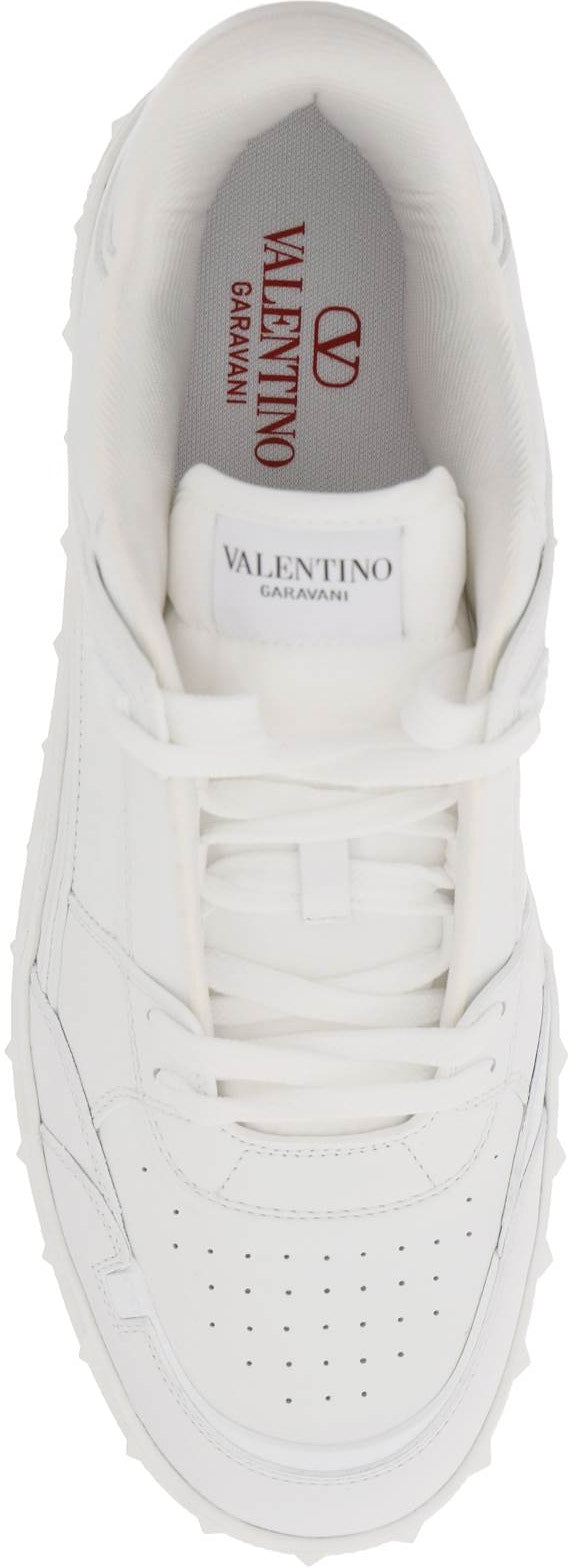 FREEDOTS LOW TOP SNEAKER IN WHITE CALFSKIN