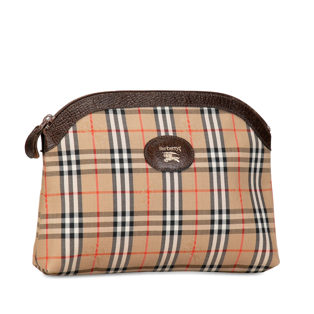 BURBERRY Haymarket Check Clutch Clutch Bag