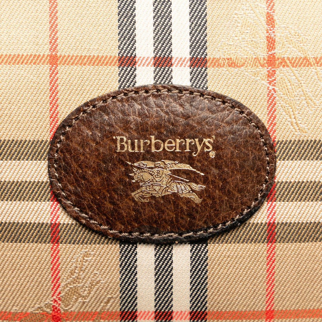 BURBERRY Haymarket Check Clutch Clutch Bag