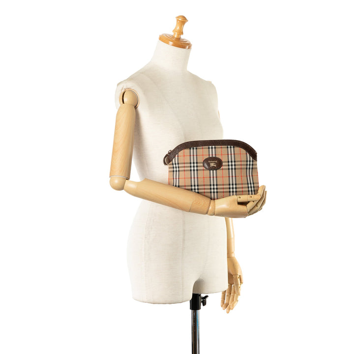 BURBERRY Haymarket Check Clutch Clutch Bag