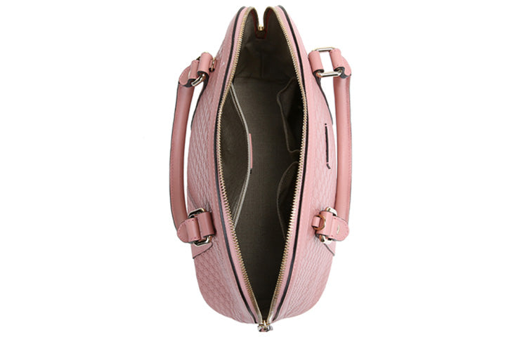 GUCCI Cowhide Old Flower Logo Embossing Single-Shoulder Bag Medium Pink 449663-BMJ1G-5806