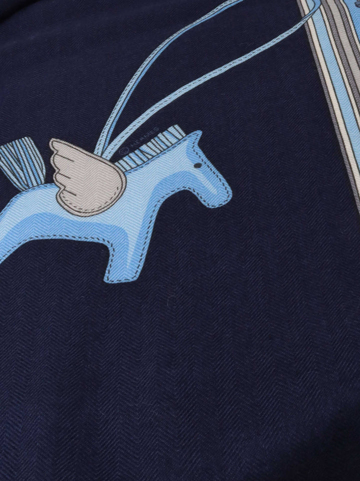 Hermes Et Gris Gris Cashmere Scarf.