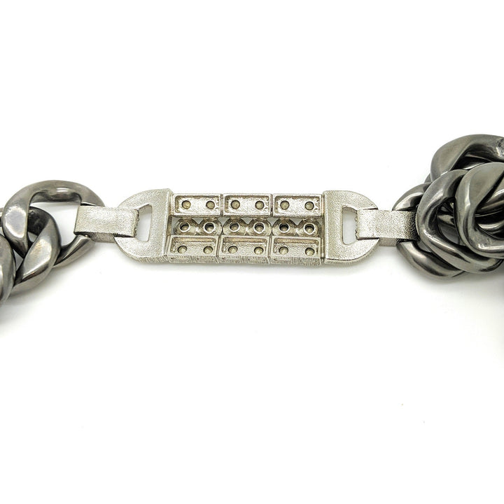 Top Quality Chanel trass & Ruthenium Metal Chain Necklace