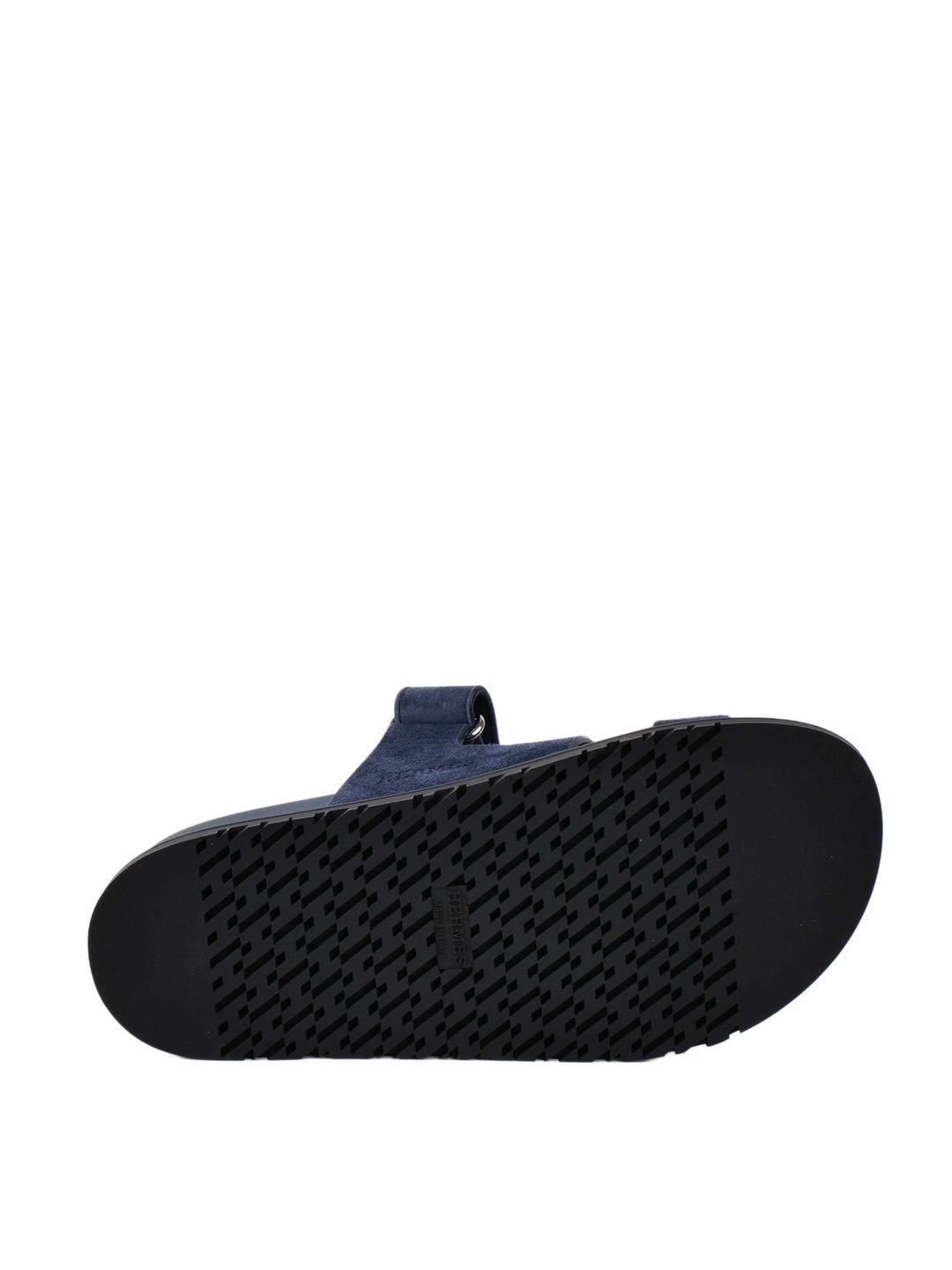Hermes Chypre Navy Suede Sandals 37.5.