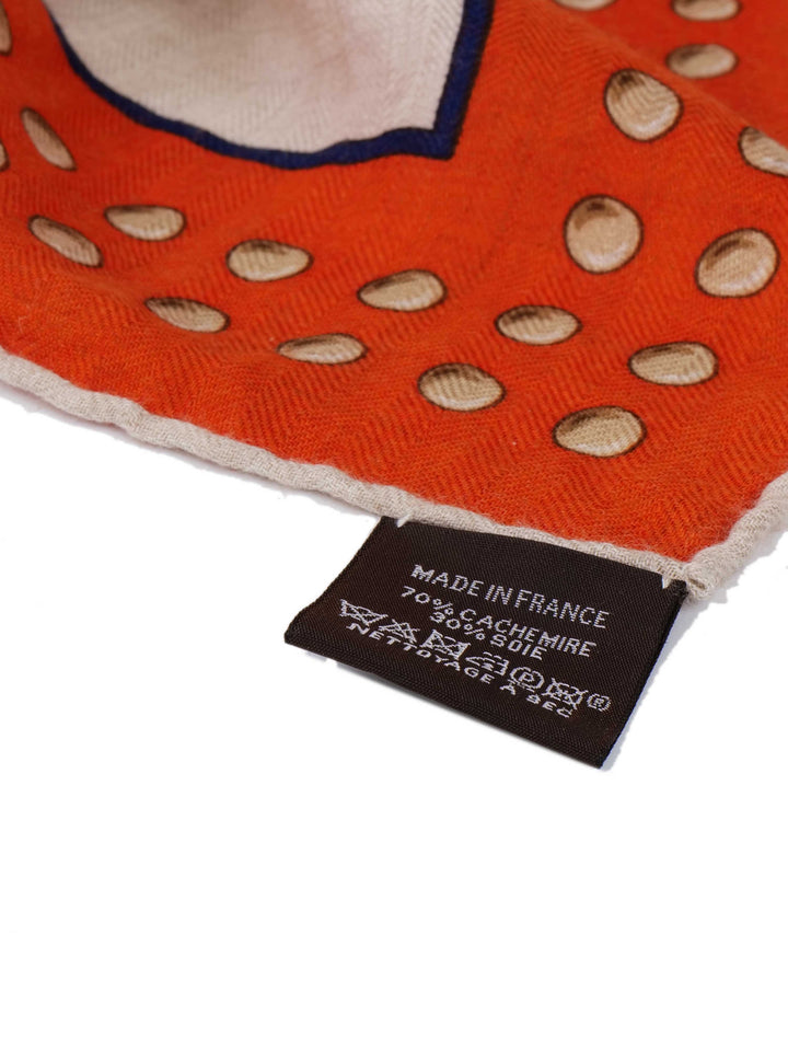 Hermes 140x140cm Cashmere & Silk Shawl.