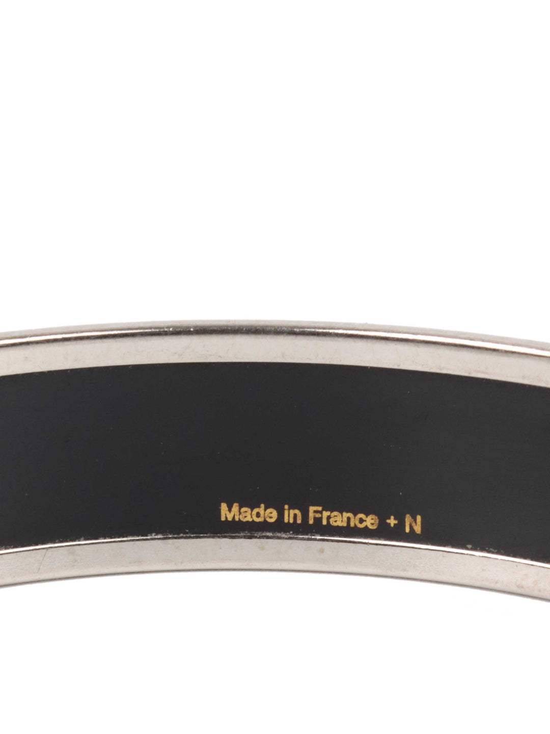 Hermes Narrow White Bangle.
