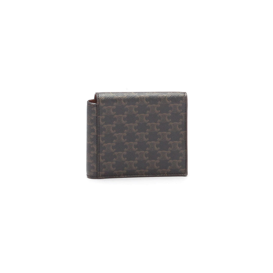 Celine Triomphe Canvas Flap Origami Wallet