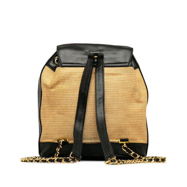 Top Quality Chanel Cocomark Rucksack Rufia Leather  Top Quality Chanel Rucksack