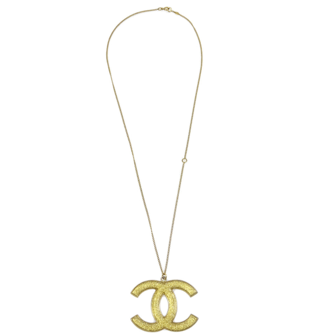 Top Quality Chanel CC Chain Pendant Necklace Gold 05A