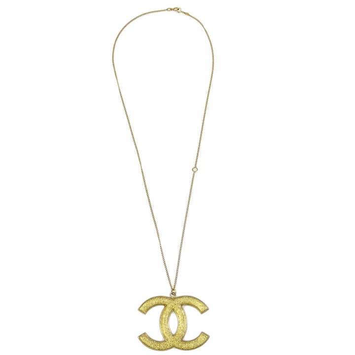 Top Quality Chanel CC Chain Pendant Necklace Gold 05A