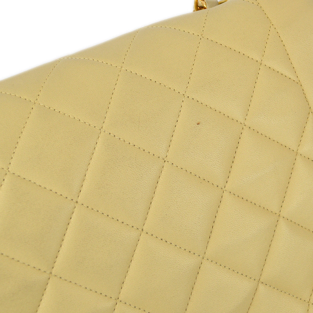 Top Quality Chanel Beige Lambskin Medium Diana Shoulder Bag