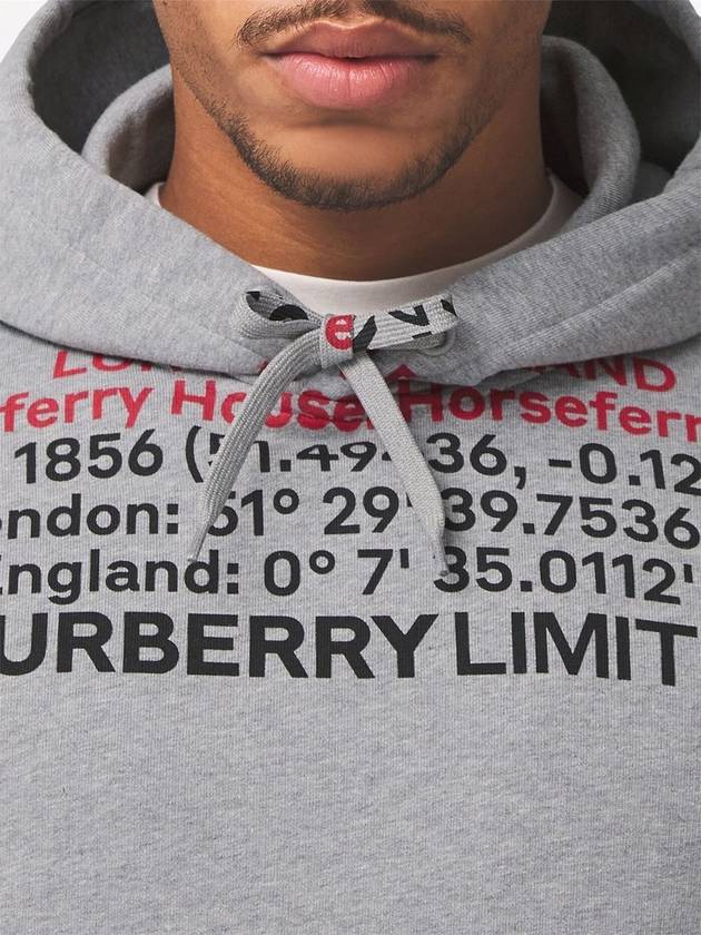 Burberry Location Cotton Hoodie Grey
