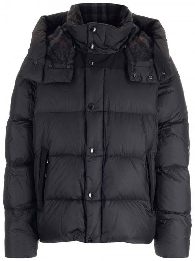 Burberry Detachable Sleeve Hoodie Padded Black