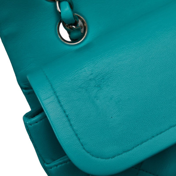Top Quality Chanel Matrace 25 Cocomark Double Flap ilver  Chain Shoulder Bag Light Green  Lady CHANEL