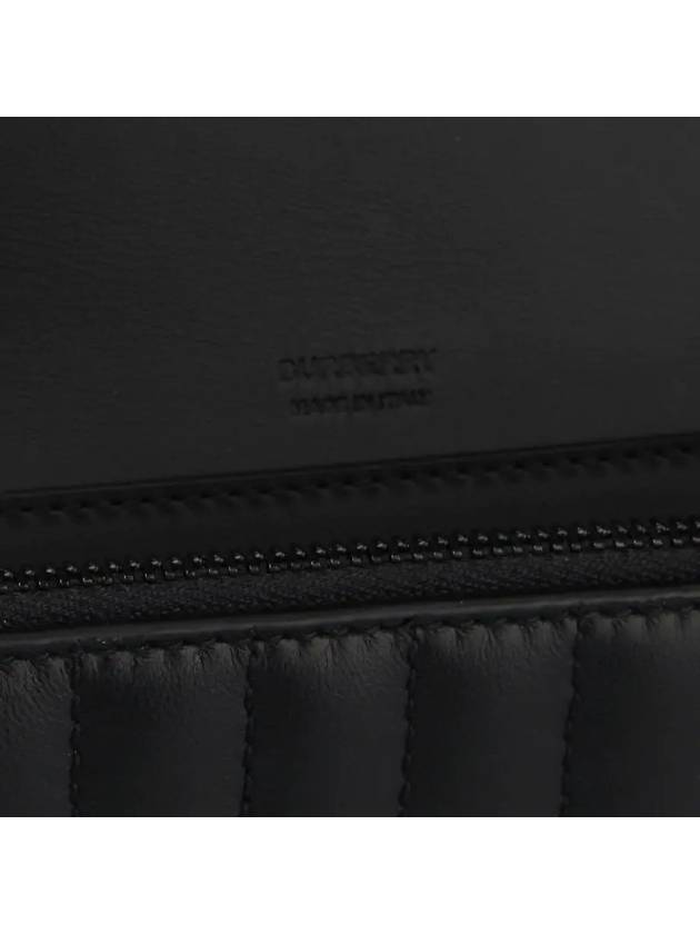 Burberry WoMen's Lola Detachable Strap Quilted Leather Long Wallet Black