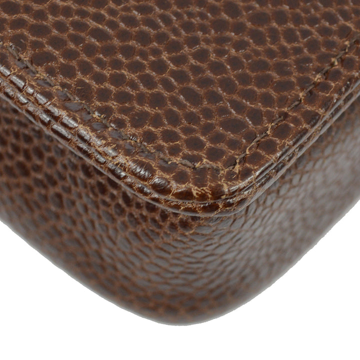 Top Quality Chanel Brown Caviar Chain Shoulder Bag Pouch
