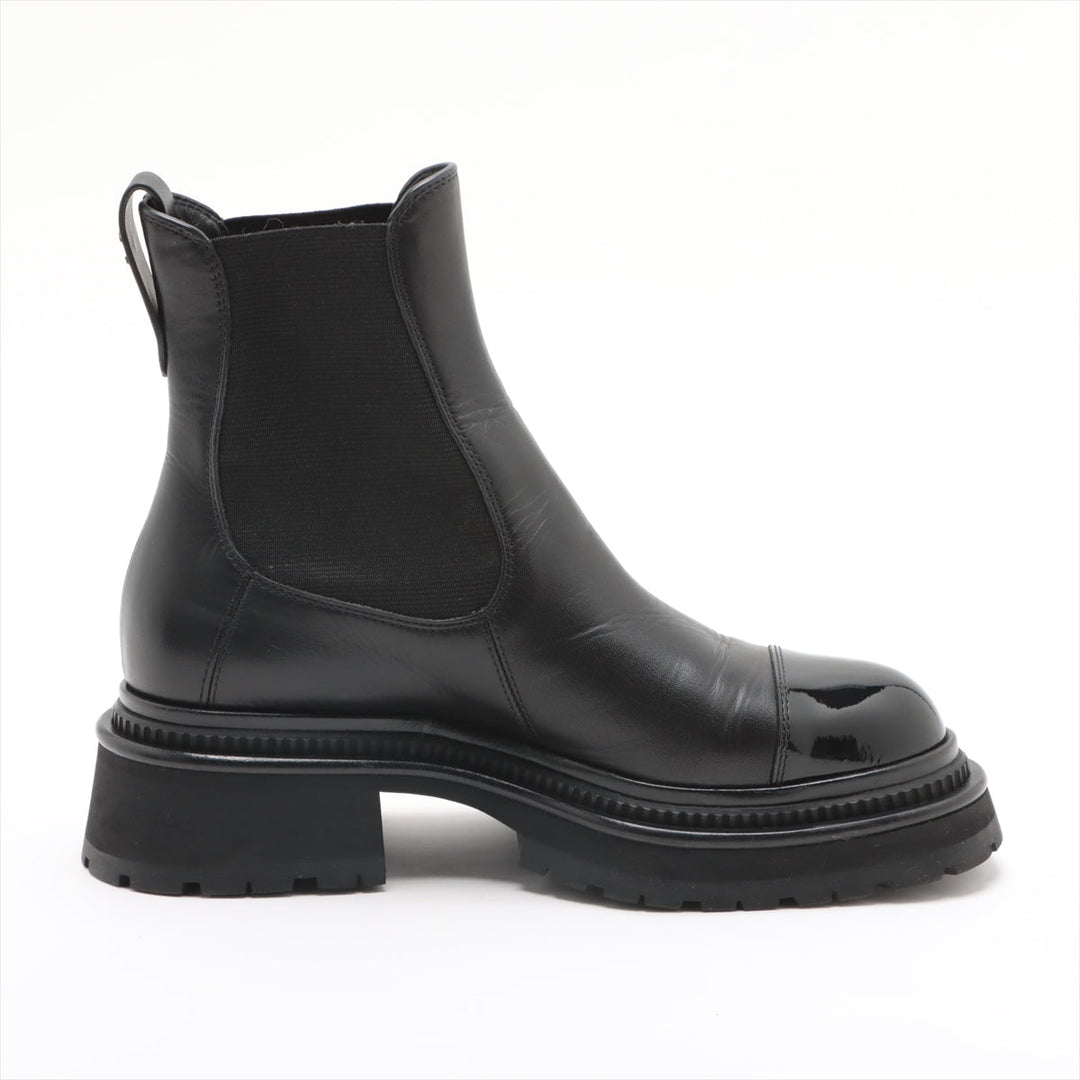 Top Quality Chanel Coco Patent Shoes 35.5  Black G39208