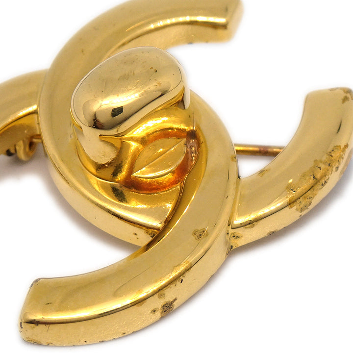 Top Quality Chanel CC Charm Brooch Pin Corsage Gold 96A