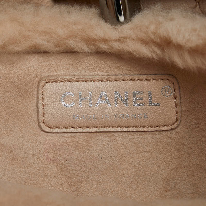 Top Quality Chanel Mattress Logo Gold  Boar Chain houlder Bag Beige Sweater  CHANEL