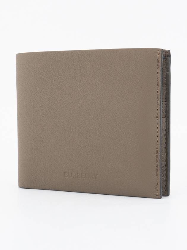 Burberry Grainy Leather International Half Wallet Brown