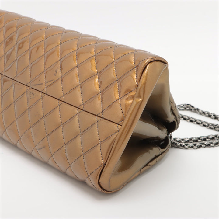 Top Quality Chanel Matrasse Patent Leather Balling Bag G Gummetal Gold  15th