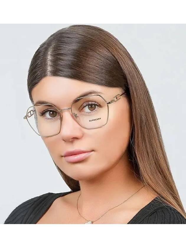 Burberry Eyewear Charley Gold Framed Eyeglasses Light Gold