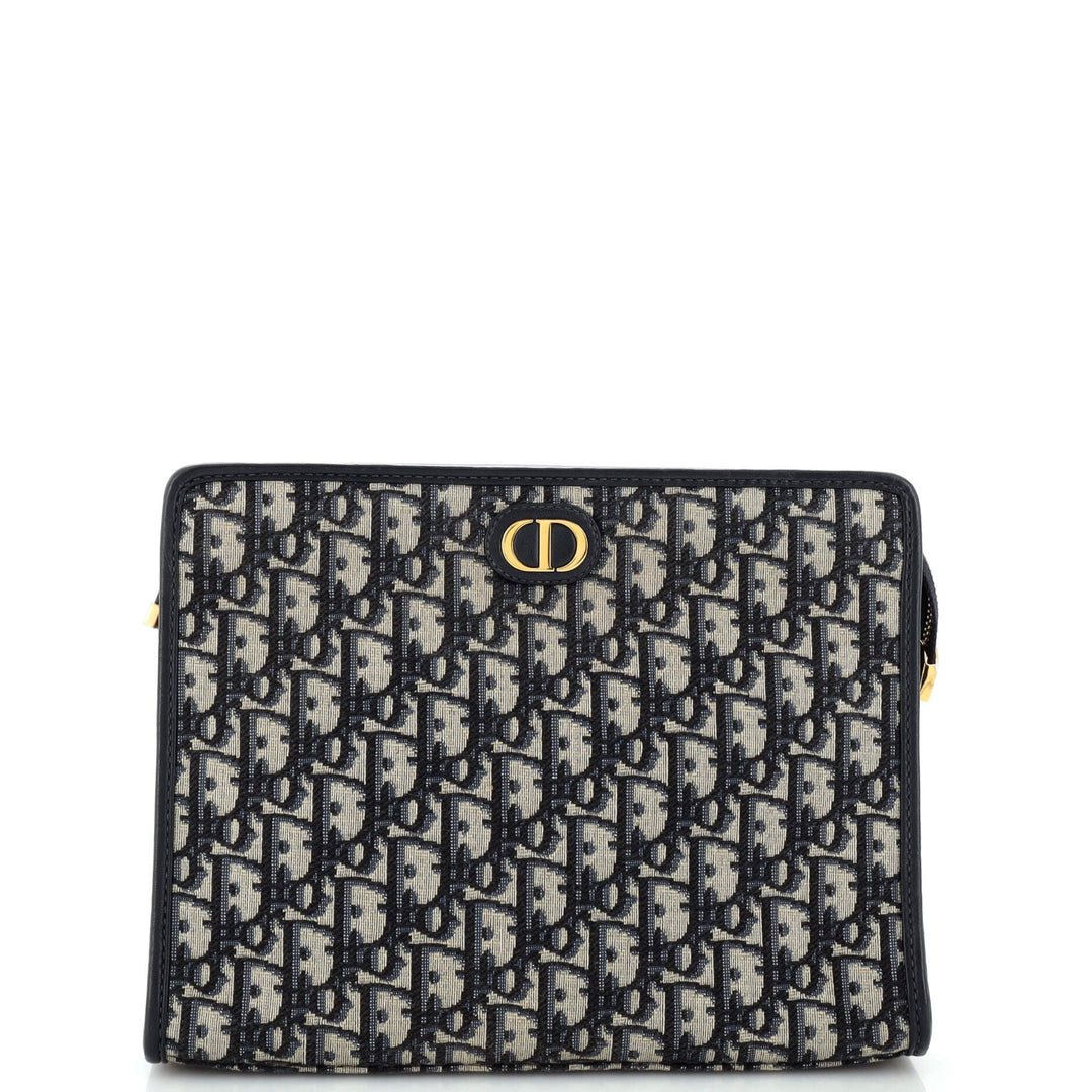 Top quality Dior 30 Montaigne Zip Pouch Oblique Canvas Medium