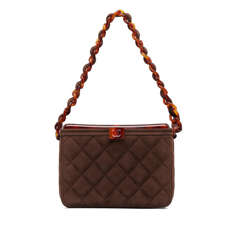 Top Quality Chanel Matrases Cocomark Chain Vanity Bag Brown wedish Lady Chanel