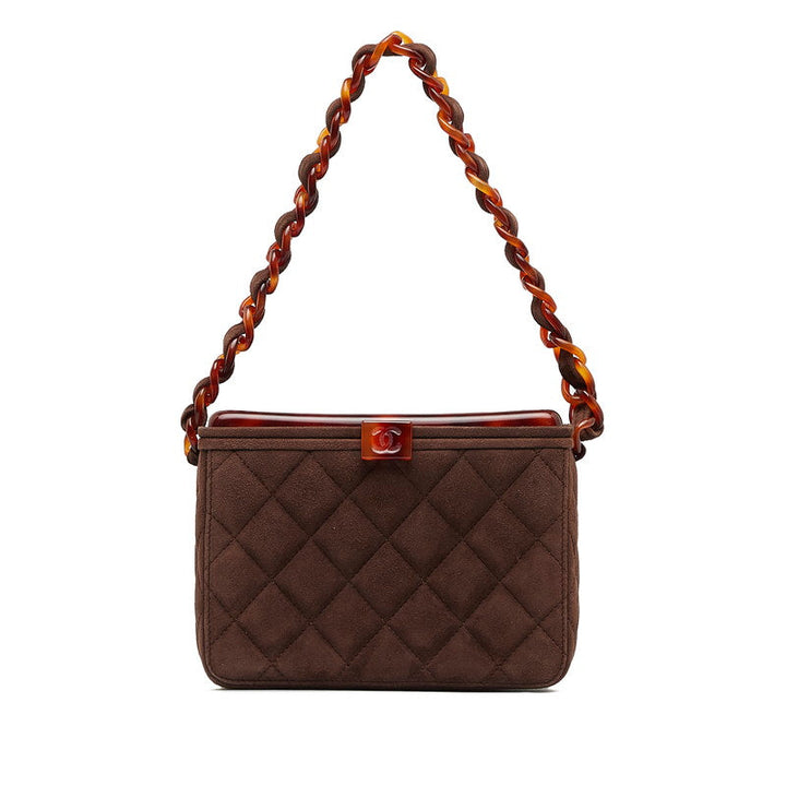 Top Quality Chanel Matrases Cocomark Chain Vanity Bag Brown wedish Lady Chanel