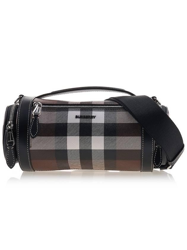 Burberry Sound Check Print Leather Cross Bag Dark Birch Brown