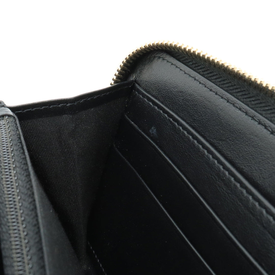Top Quality Chanel Mademoiselle Mattress Cocomark Roundfather Long Wallet Black Black Gold  A80969