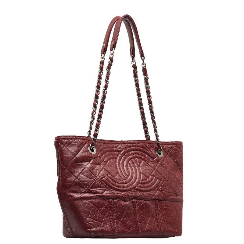 Top Quality Chanel Big Coca-Cola Chain Tortoise Bag Wine Red  Leather  Chanel