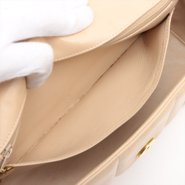 Top Quality Chanel Mademoiselle Shoulder Bag in Lambskin Beige