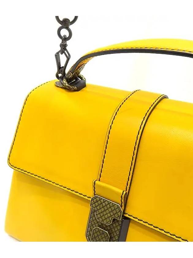 Bottega veneta 498993 Yellow Calf Leather Intrecciato Piazza M Top Handle Tote Bag Shoulder Strap 2WAY