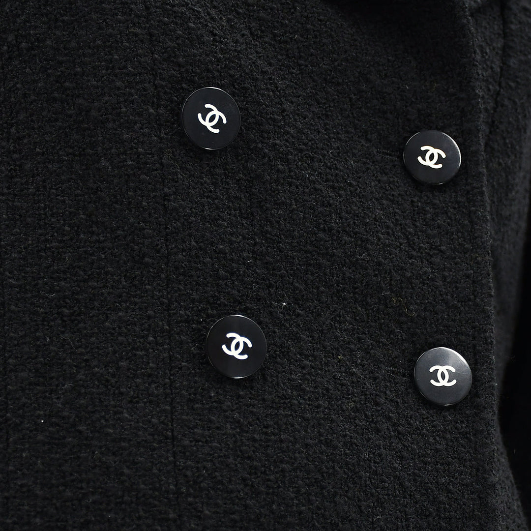 Top Quality Chanel Setup Suit Jacket Skirt Black 95A #38