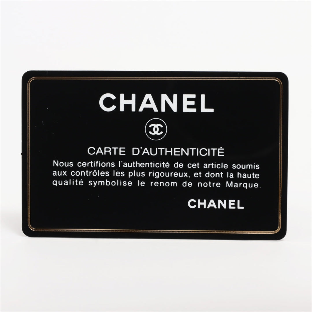 Top Quality Chanel Boy Top Quality Chanel Caviar S Round  Wallet Black Silver Gold