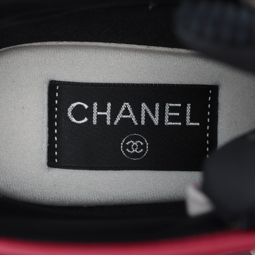 Top Quality Chanel Coco Leather High-Cut Sneaker 37 1/2  Multicolor G34053